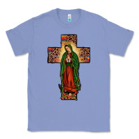 Colony Blue our lady of Guadalupe cross Classic Tee - JahusDesignShop