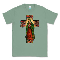 Sage our lady of Guadalupe cross Classic Tee - JahusDesignShop
