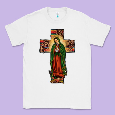 Our Lady Of Guadalupe Cross Classic Tee Designed By Jahusdesignshop