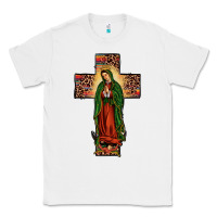 White our lady of Guadalupe cross Classic Tee - JahusDesignShop