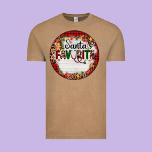 Custom Name Santas Favorite Nurse Vintage Tee Designed By Adodesignshop