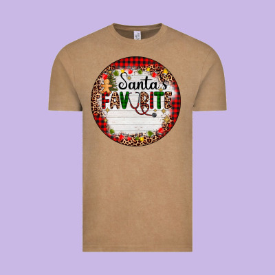Custom Name Santas Favorite Nurse Vintage Tee Designed By Adodesignshop