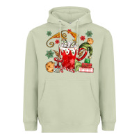 Matcha cup of chocolate and cookies Heavyweight Hoodie - MaliasSmallBusiness