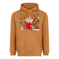 Meerkat cup of chocolate and cookies Heavyweight Hoodie - MaliasSmallBusiness