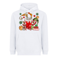 White cup of chocolate and cookies Heavyweight Hoodie - MaliasSmallBusiness