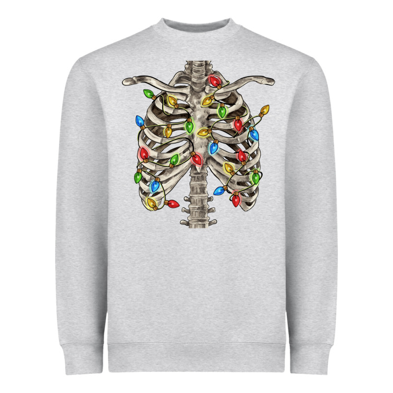 Christmas Rib Cage Heavyweight Sweatshirt by FaDigitalArtStudio | Teevron