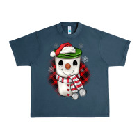 Midnight Navy Christmas snowman coffee Urban Heavy Tee - JahusDesignShop