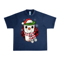 Navy Christmas snowman coffee Urban Heavy Tee - JahusDesignShop