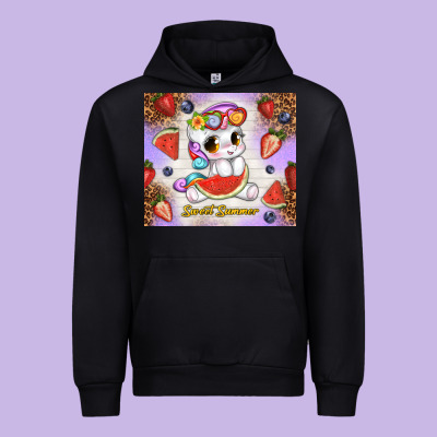 Sweet Summer Cute Unicorn Urban Hoodie Designed By Tumblerdesignbyshophia