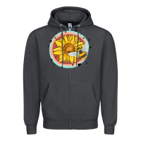 Smoke bee and sunflower Zipper Hoodie - MaliasSmallBusiness