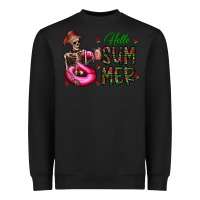 Black hello summer Heavyweight Sweatshirt - CowhideDigitalArt