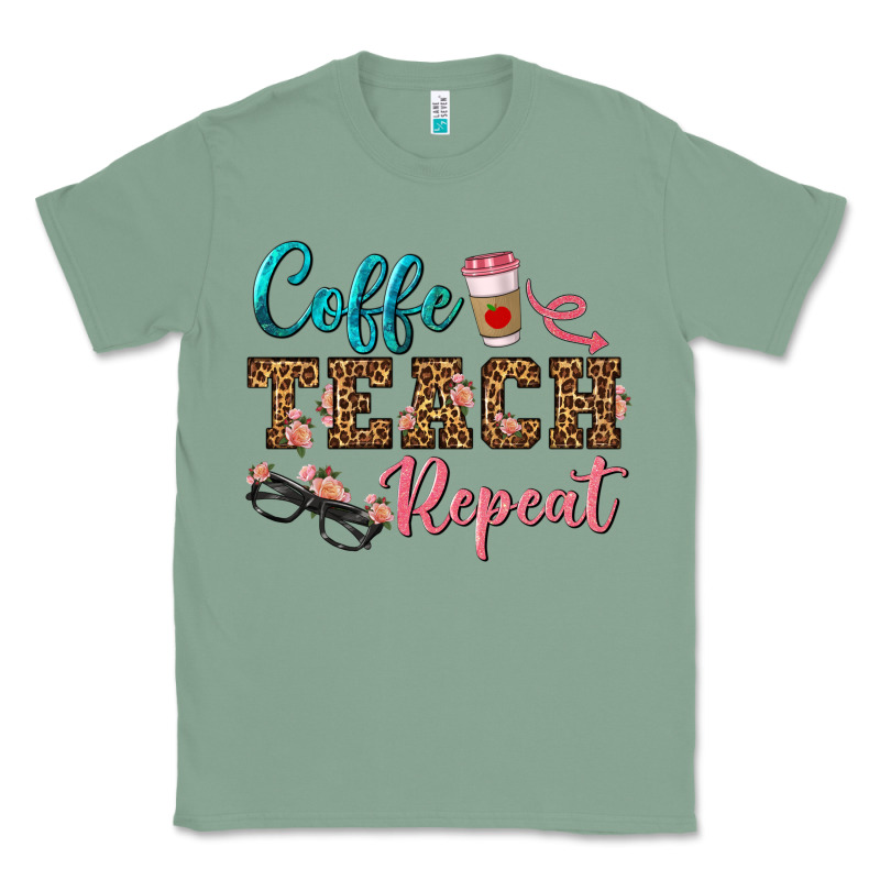 Coffee Teach Repeat Classic Tee by BundleAndBundleShop | Teevron