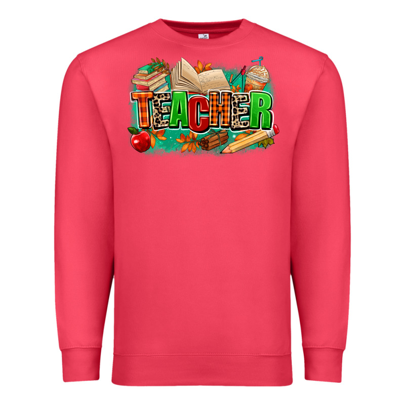 Teacher Fall Premium Sweatshirt by MaliasSmallBusiness | Teevron