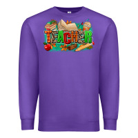 Purple teacher fall Premium Sweatshirt - MaliasSmallBusiness