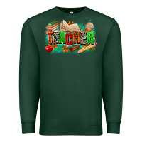 Sports Green teacher fall Premium Sweatshirt - MaliasSmallBusiness