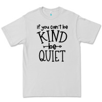 Dove Grey kind be quiet Premium Tee - Unal Design