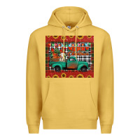 Antique Gold merry christmas farm truck tumbler Premium Hoodie - Jasminsmagicworld