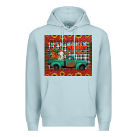 Blue Mist merry christmas farm truck tumbler Premium Hoodie - Jasminsmagicworld
