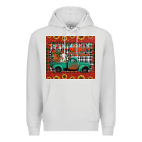 Dove Grey merry christmas farm truck tumbler Premium Hoodie - Jasminsmagicworld