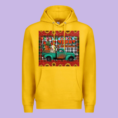 Merry Christmas Farm Truck Tumbler Premium Hoodie Designed By Jasminsmagicworld