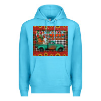 Ocean Blue merry christmas farm truck tumbler Premium Hoodie - Jasminsmagicworld