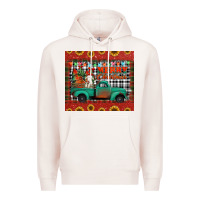 Pale Pink merry christmas farm truck tumbler Premium Hoodie - Jasminsmagicworld