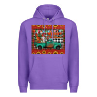 Purple merry christmas farm truck tumbler Premium Hoodie - Jasminsmagicworld