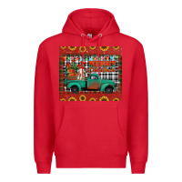 Red merry christmas farm truck tumbler Premium Hoodie - Jasminsmagicworld