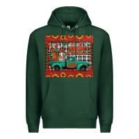 Sports Green merry christmas farm truck tumbler Premium Hoodie - Jasminsmagicworld