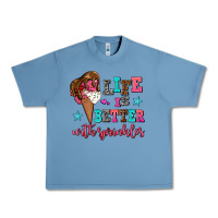 Pebble Blue life is better with sprinkles Urban Heavy Tee - AdoDesignShop