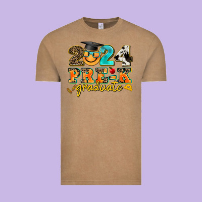 2024 Pre K Graduate Vintage Tee Designed By Adodesignshop