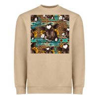 Mushroom western baby calf seamless pattern Heavyweight Sweatshirt - HRA Design Shop