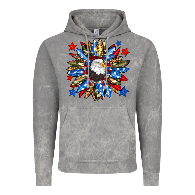 American Flag Sunflower Vintage Hoodie by Neo Western | Teevron