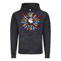 Vintage Black American flag sunflower Vintage Hoodie - Neo Western