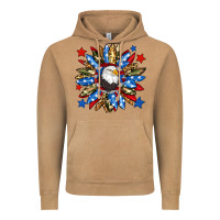 Vintage Camel American flag sunflower Vintage Hoodie - Neo Western