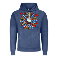 Vintage Denim American flag sunflower Vintage Hoodie - Neo Western