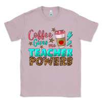Lilac coffee gives me teacher powers Classic Tee - BundleAndBundleShop