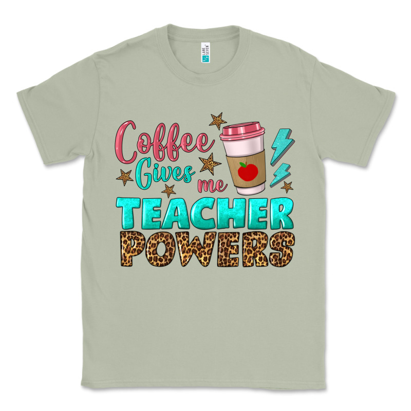 Coffee Gives Me Teacher Powers Classic Tee by BundleAndBundleShop | Teevron
