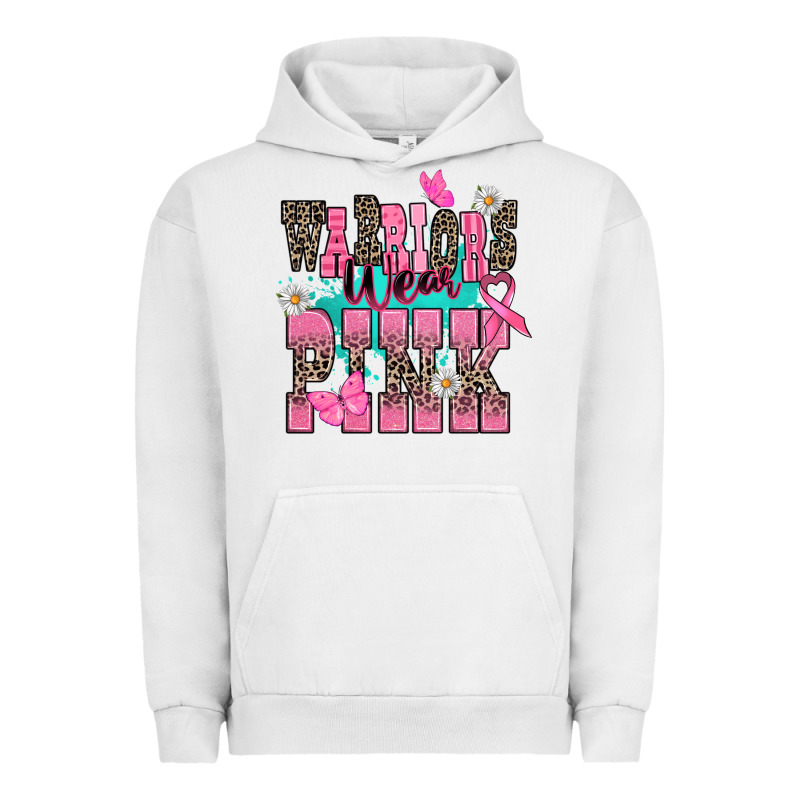 Warriors Wear Pink Cancer Awareness Urban Hoodie by HowdyJamesFarm | Teevron