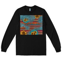 Black sunflower gemstone serape tumbler Long Sleeve Tee - AdoDesignShop