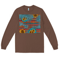 Chestnut sunflower gemstone serape tumbler Long Sleeve Tee - AdoDesignShop