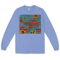 Colony Blue sunflower gemstone serape tumbler Long Sleeve Tee - AdoDesignShop