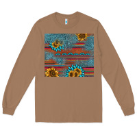 Toasted Coconut sunflower gemstone serape tumbler Long Sleeve Tee - AdoDesignShop