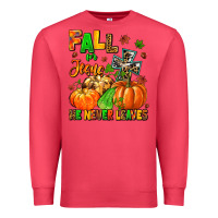 Cardinal fall for jesus he never leaves Premium Sweatshirt - MaliasSmallBusiness