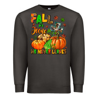 Smoke fall for jesus he never leaves Premium Sweatshirt - MaliasSmallBusiness