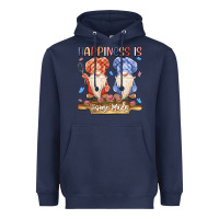 Navy happiness is homemade Heavyweight Hoodie - MaliasSmallBusiness
