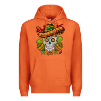 Carrot sombrero skull Premium Hoodie - BarkalooDesign