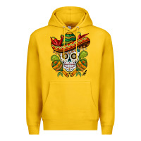 Lemon sombrero skull Premium Hoodie - BarkalooDesign