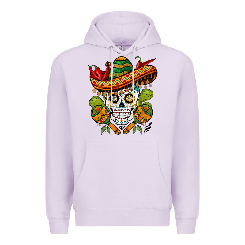 Sombrero Skull Premium Hoodie by BarkalooDesign | Teevron