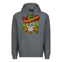 Rock sombrero skull Premium Hoodie - BarkalooDesign